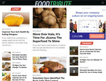 Tablet Screenshot of foodtribute.com